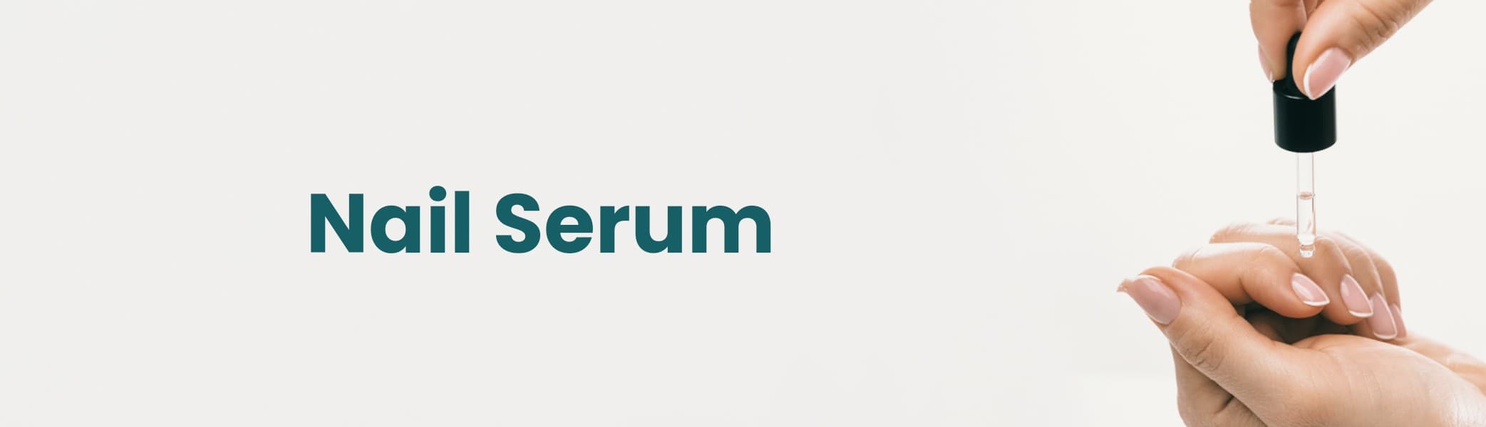Nail serum bottle on white background, Applying nail serum to nails and cuticles, Healthy nails after using nail serum