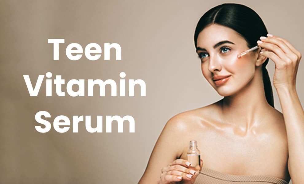Teen vitamin serum, bottle  Face serum for teenage, skin Vitamin serum for teens, Brightening teen serum, Gentle skincare serum for teens