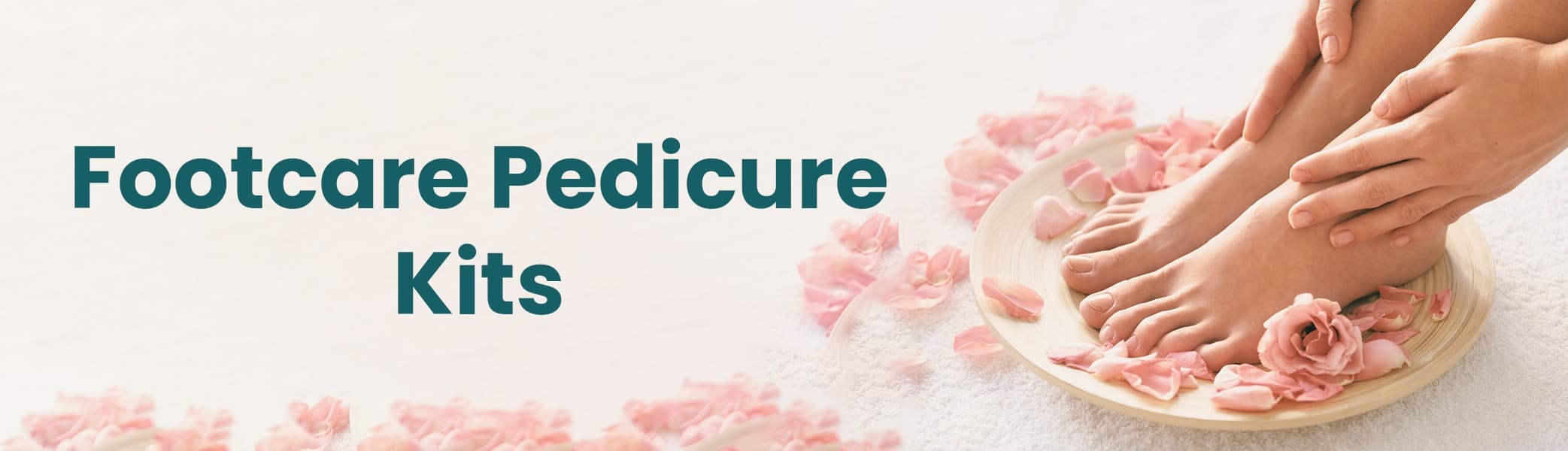 Footcare pedicure kit, Home pedicure set, Foot spa kit, Pedicure tools and creams, Complete footcare kit