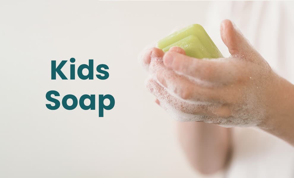 Gentle kids soap, Mild baby soap, Soft skin soap, Natural child soap, Moisturizing kids bath soap