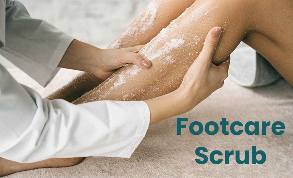 GlamGuider Footcare Scrub, Exfoliating foot scrub by GlamGuider, Foot scrub for smooth heels