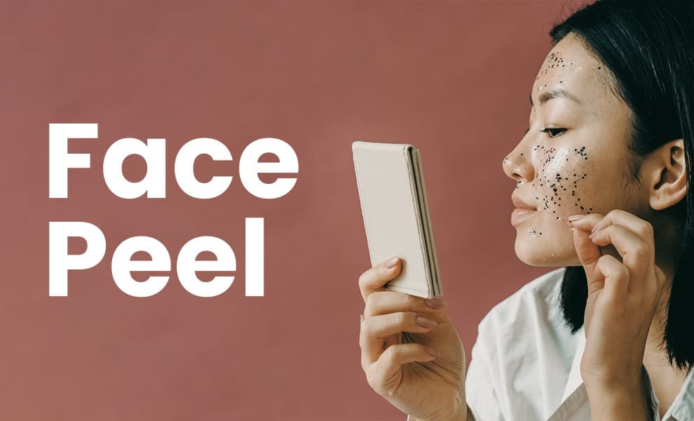 Face Peel, Exfoliating face peel, Gentle skin peel,  Deep exfoliation peel,  Rejuvenating face peel
