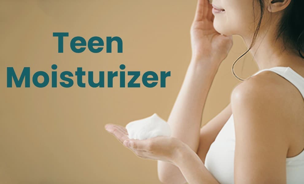 Teen moisturizer bottle, Face cream for teenage skin, Hydrating moisturizer for teens, Lightweight teen face cream, Gentle moisturizer for teens