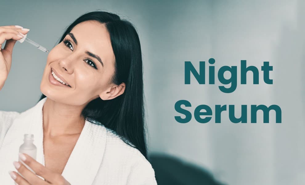 Night Serum, Overnight repair serum, Rejuvenating night serum,  Nighttime face serum, Nourishing night serum