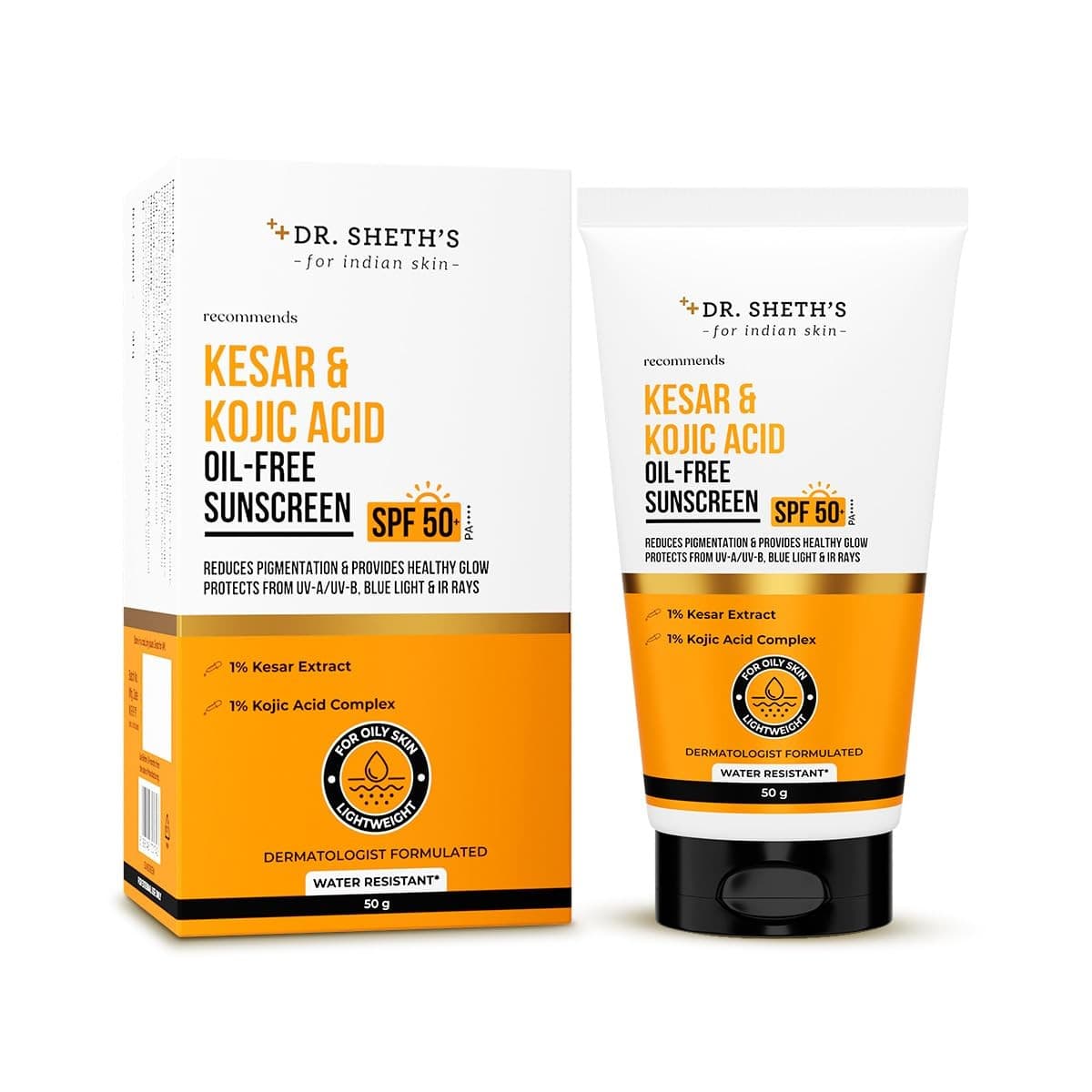 Kesar & Kojic Acid Oil-Free Sunscreen