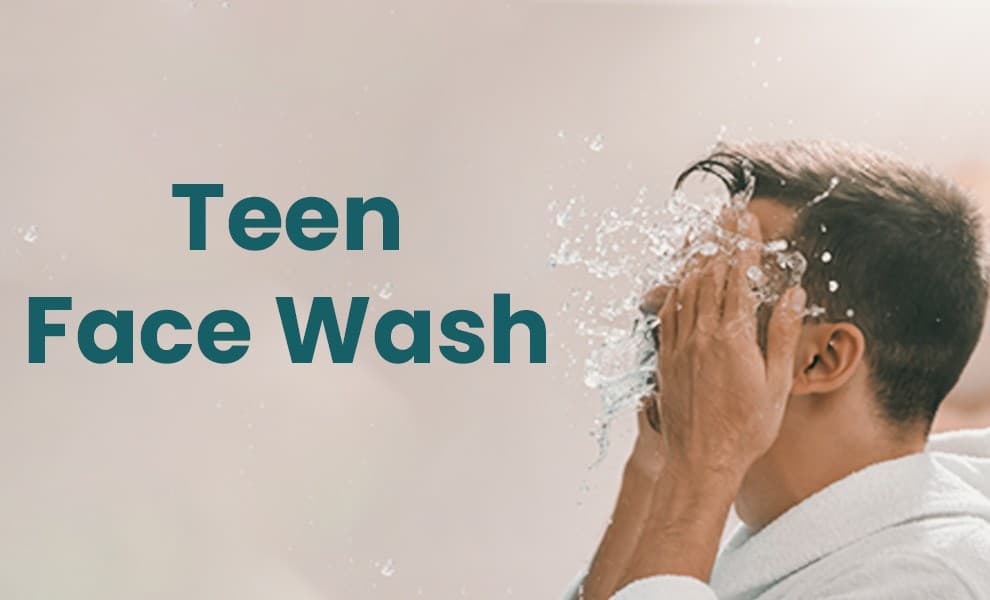 Teen facewash bottle, Face cleanser for teenage skin, Gentle facewash for teens, Natural teen skin cleanser, Acne control facewash for teens
